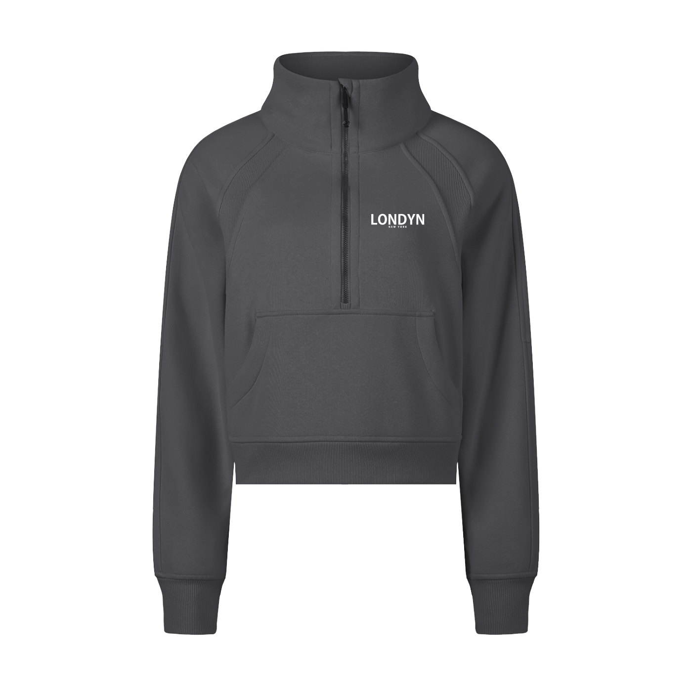 Londyn New York Low-Cropped Half-Zip Sweatshirt (Womens')