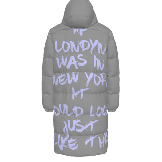 Londyn Silver Fox Trench Puffer (Unisex)