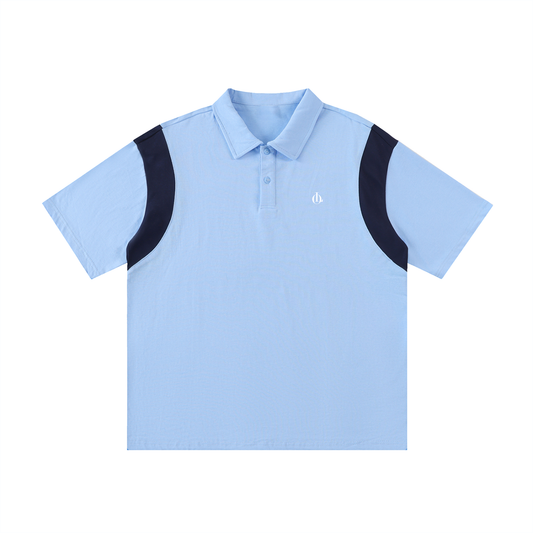 Londyn LO Contrast Panel Cotton Polo Shirt
