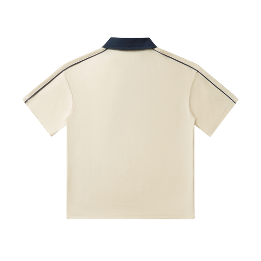 Londyn Courtside Contrast Collar Short-Sleeve Polo Shirt