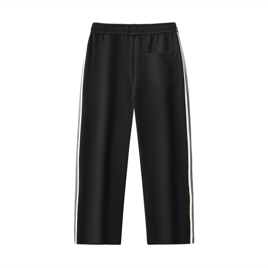Londyn LO Contrast Side-Stripe Straight-Leg Pants