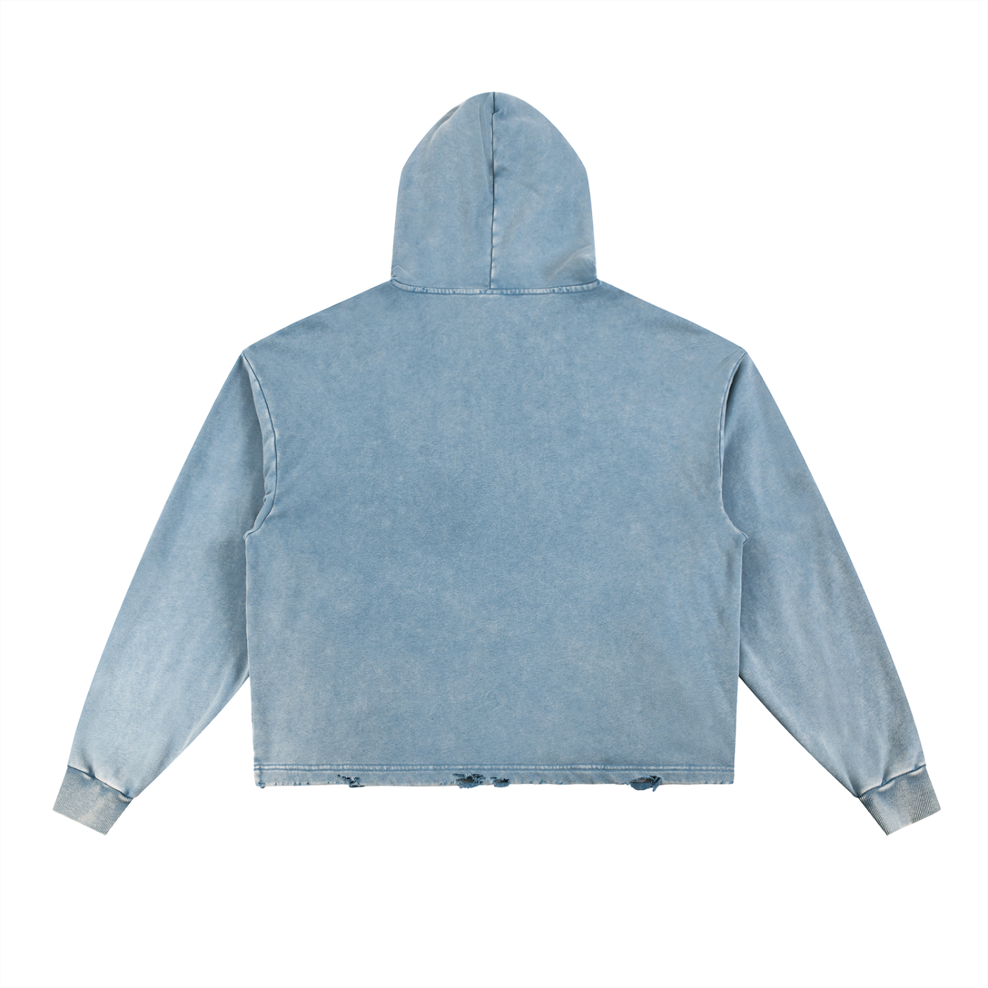 Londyn New York OFFGUARD Vintage Washed Frayed-Hem Hoodie