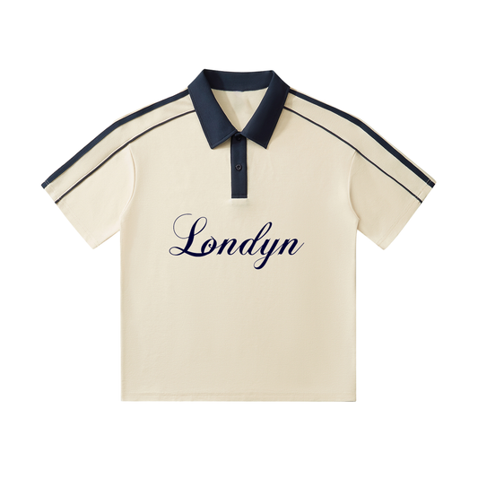 Londyn Courtside Contrast Collar Short-Sleeve Polo Shirt