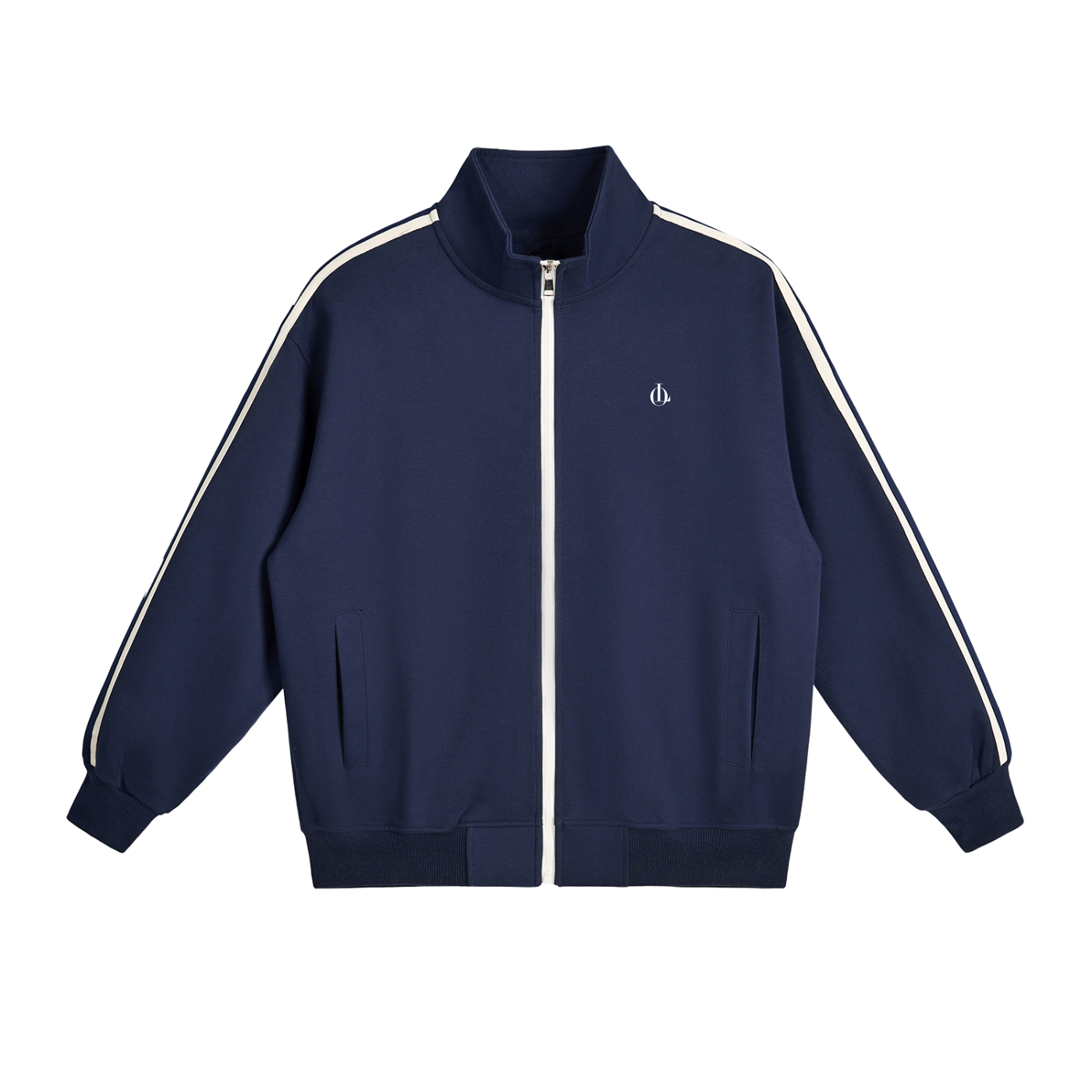 Londyn LO Contrast Side-Stripe Stand Collar Jacket