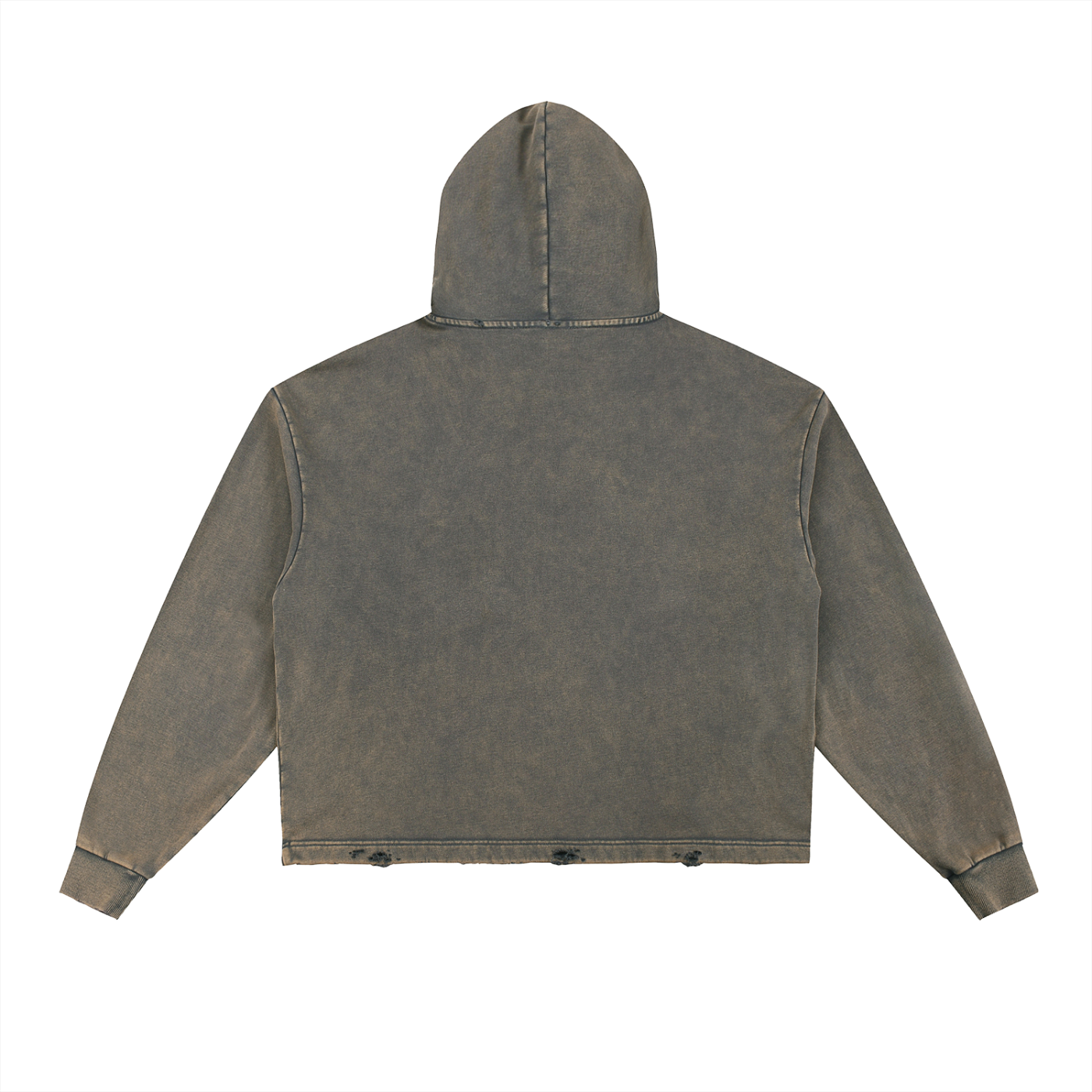 Londyn New York OFFGUARD Vintage Washed Frayed-Hem Hoodie