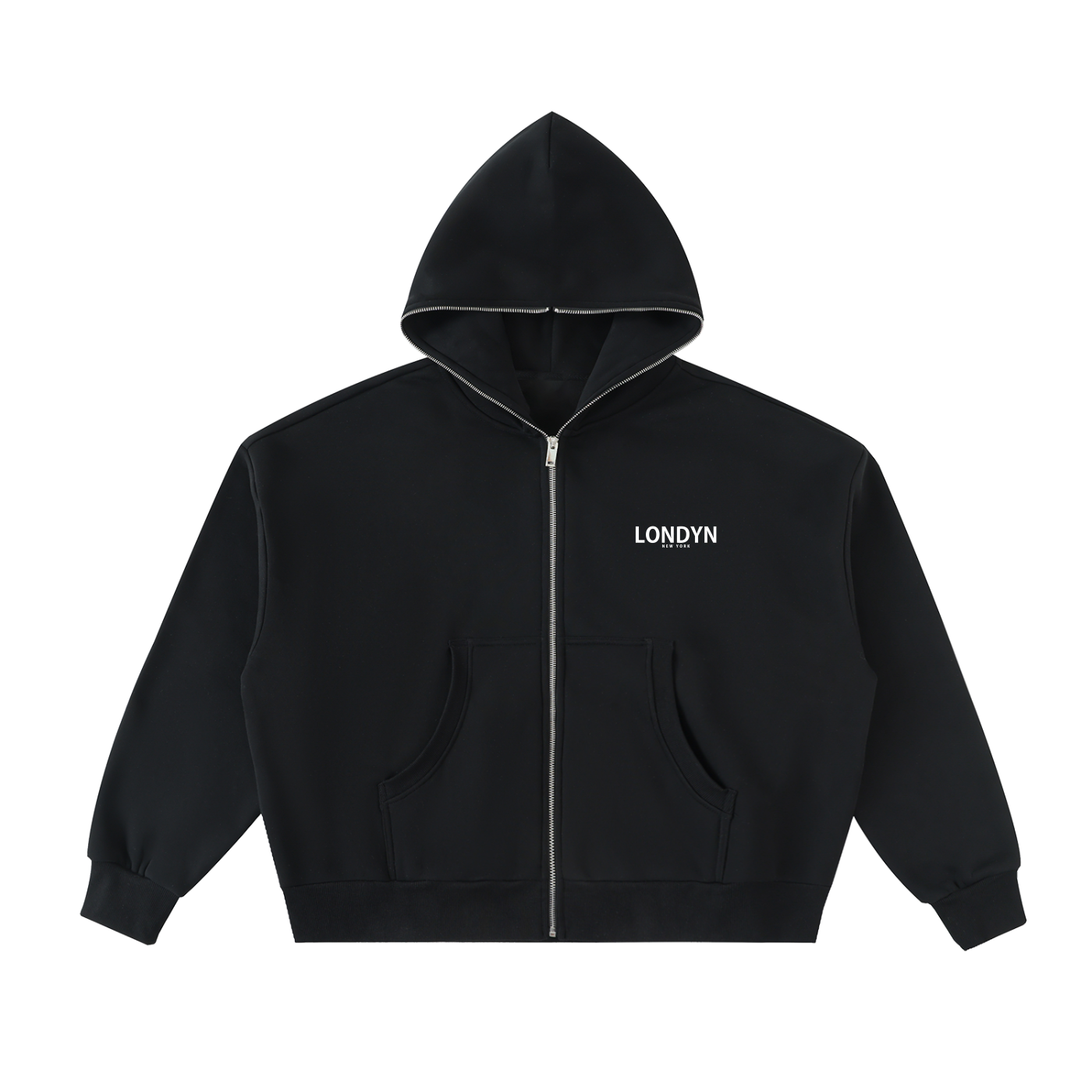 Londyn OFFGUARD Fleeced Full-Zip Boxy Hoodie (Men's) – LONDYN NEW