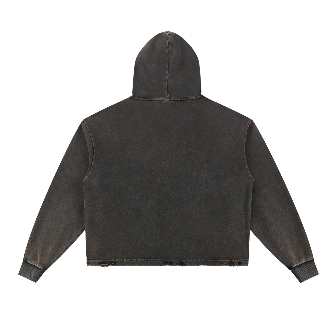 Londyn New York OFFGUARD Vintage Washed Frayed-Hem Hoodie