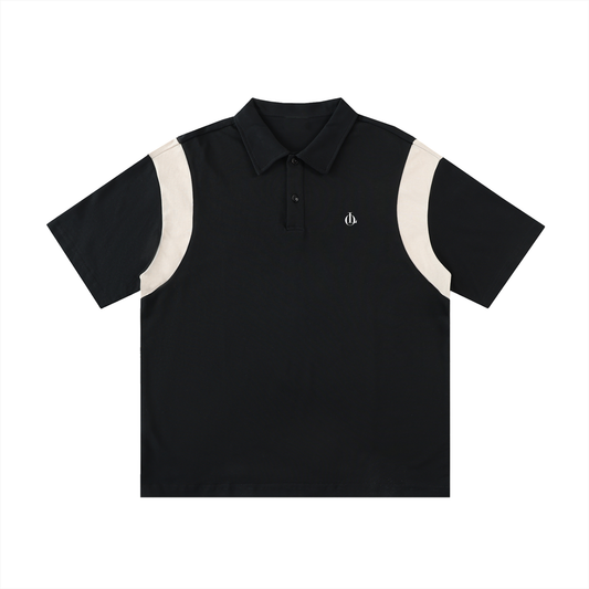 Londyn LO Contrast Panel Cotton Polo Shirt
