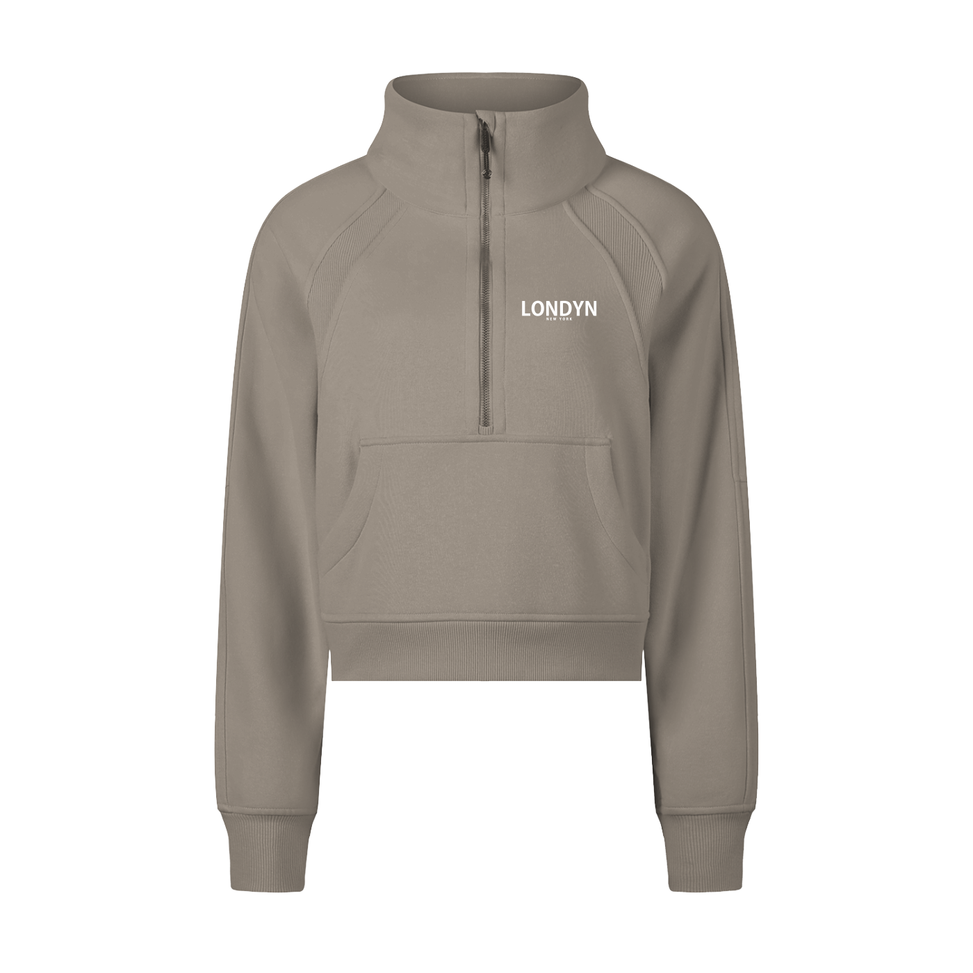 Londyn New York Low-Cropped Half-Zip Sweatshirt (Womens')