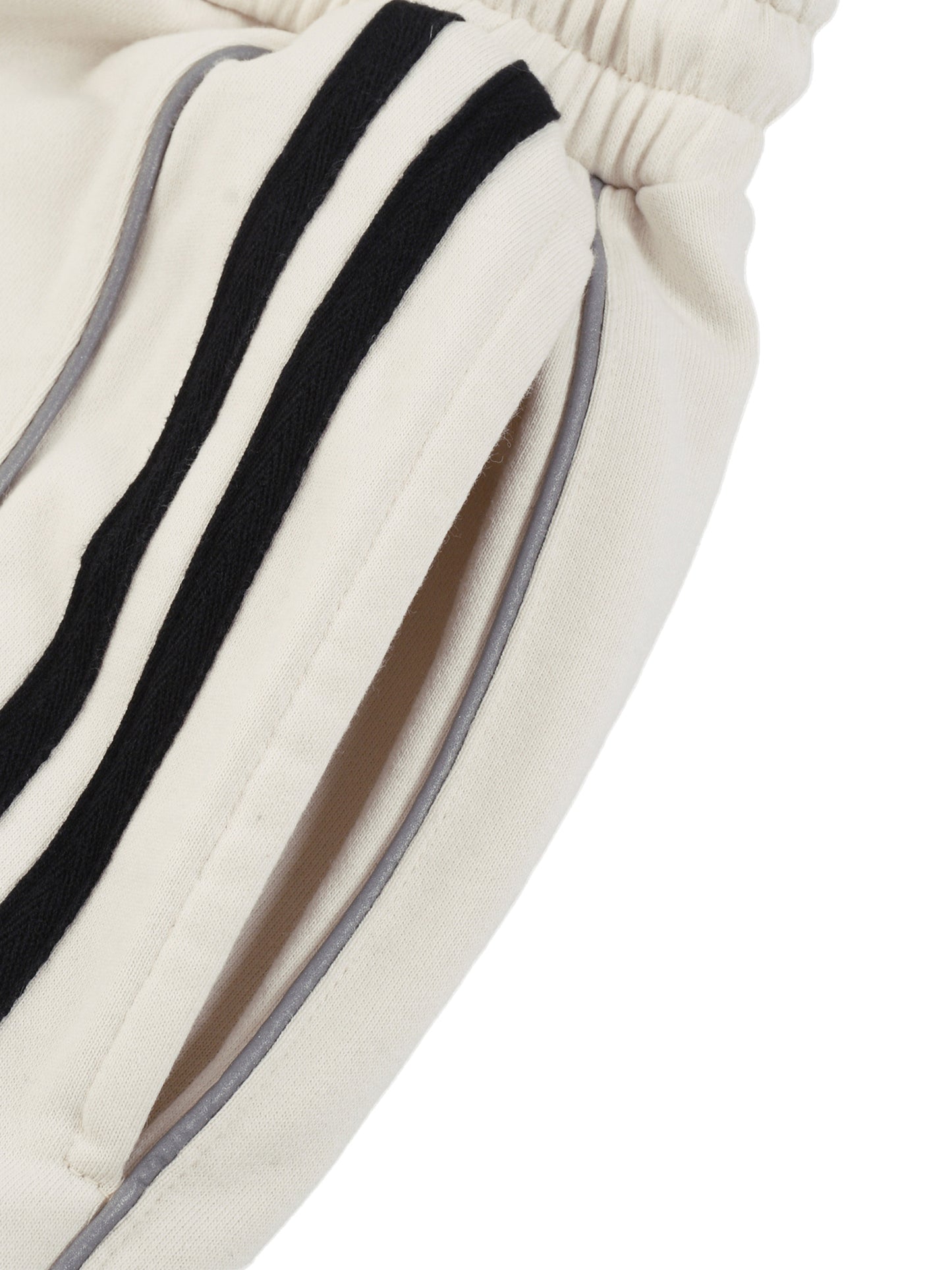 Londyn LO Courtside Reflection Striped Straight-Leg Sweatpants
