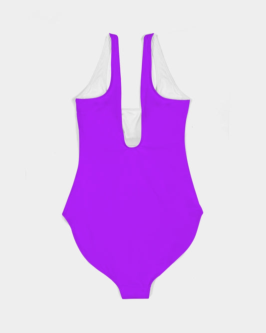 LNY (Vintage) Purple One-Piece Swimsuit