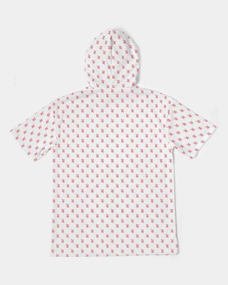 LNY Red Monogram Premium Short Sleeve Hoodie