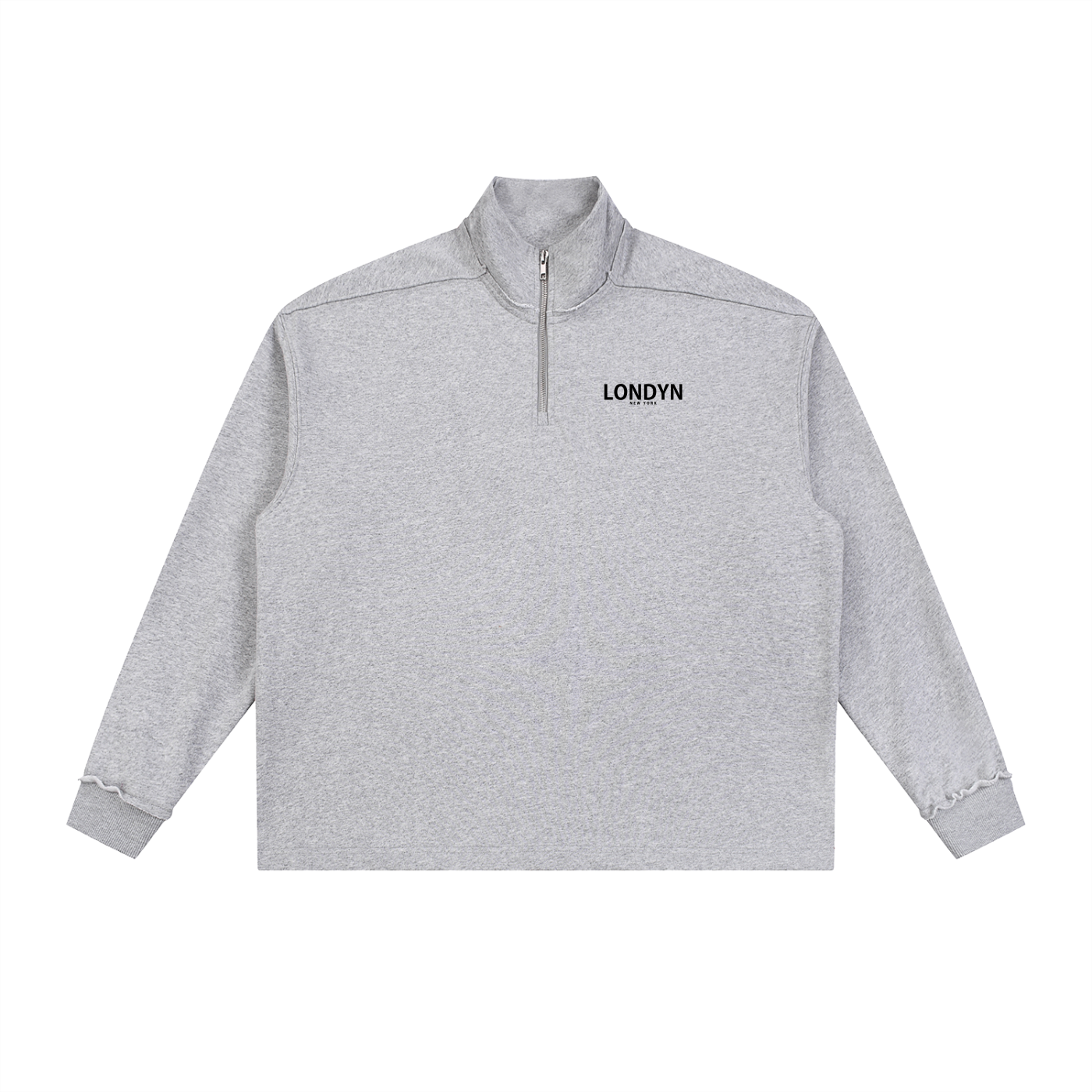 Londyn Courtside Qtr-Zip Rolled Edge Fleece Sweatshirt