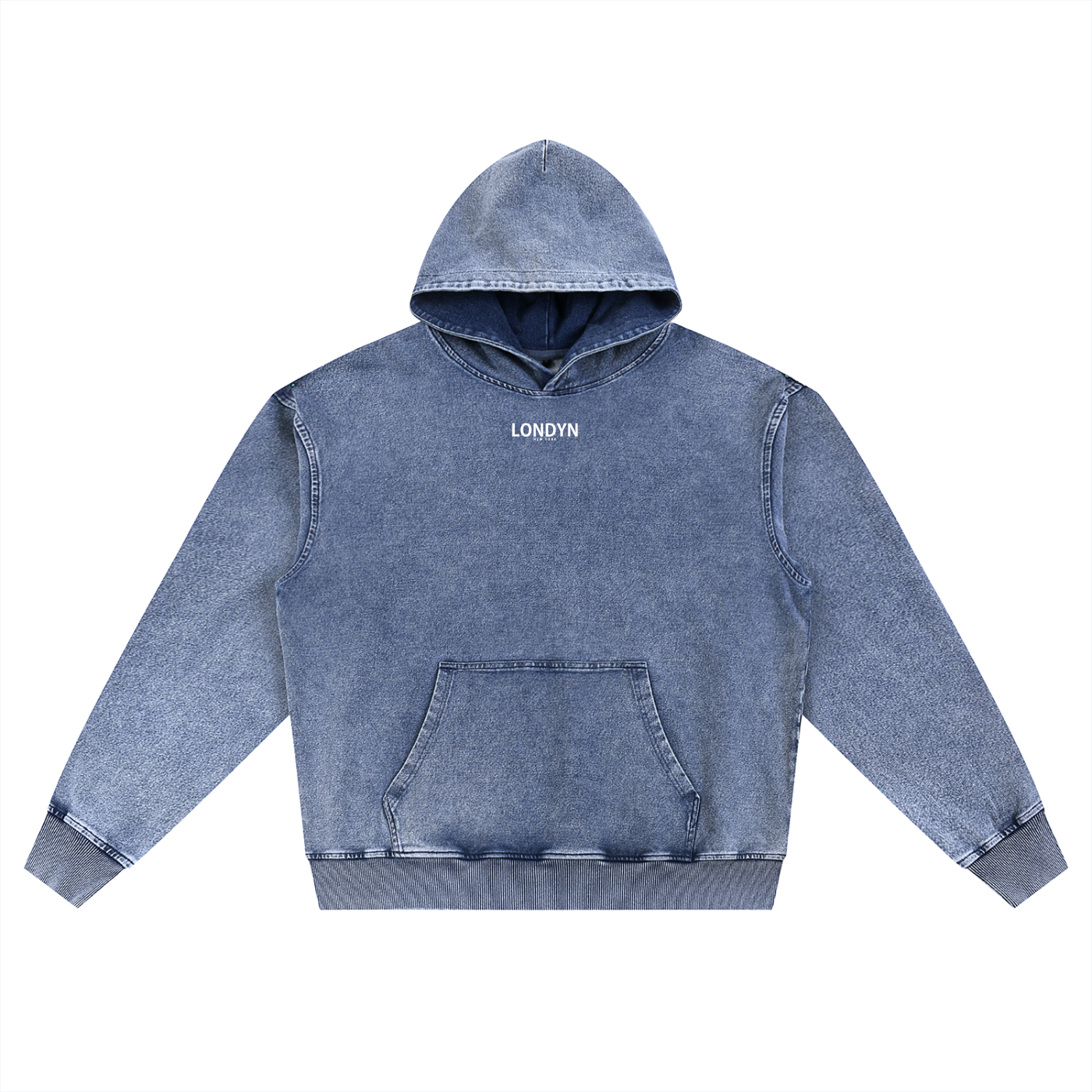 LNY Stone Cold Snow Washed Oversized Hoodie
