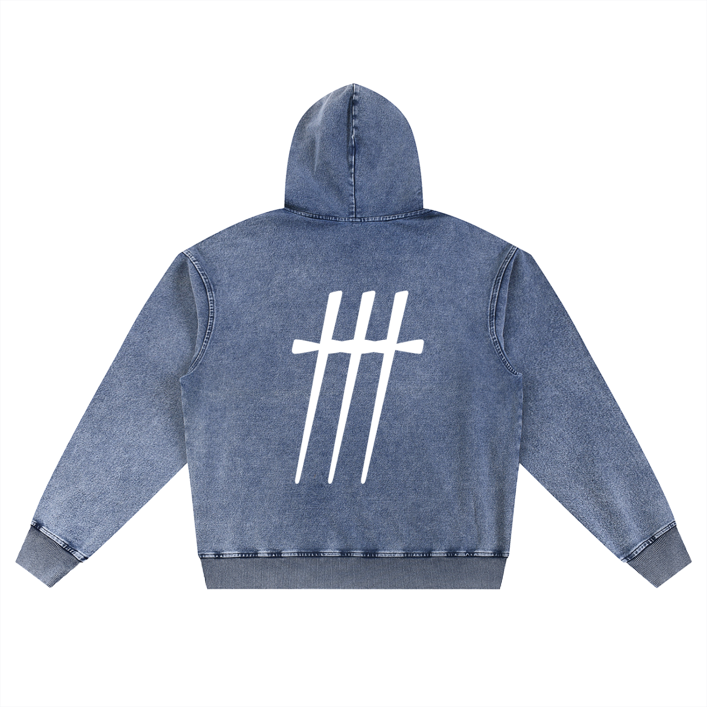 LNY Stone Cold Snow Washed Oversized Hoodie