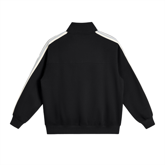 Londyn LO Contrast Side-Stripe Stand Collar  Jacket