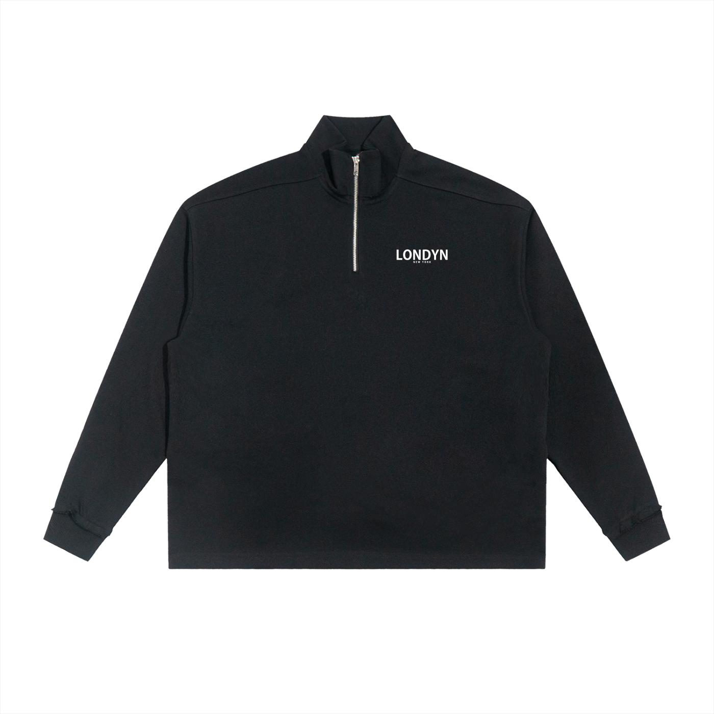 Londyn Courtside Qtr-Zip Rolled Edge Fleece Sweatshirt