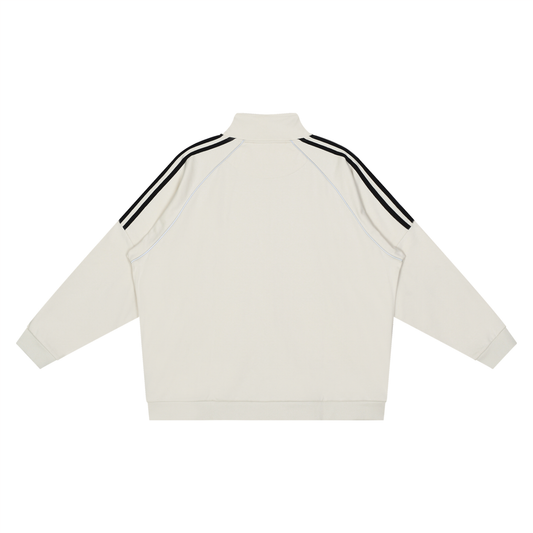 Londyn LO Courtside Reflection Striped Raglan Sleeve  Jacket