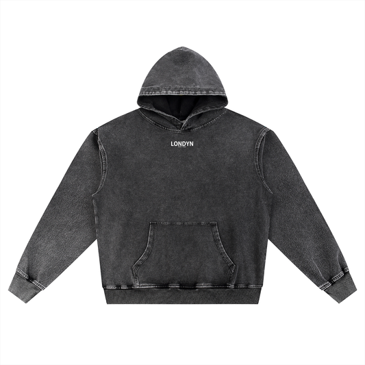 LNY Stone Cold Snow Washed Oversized Hoodie