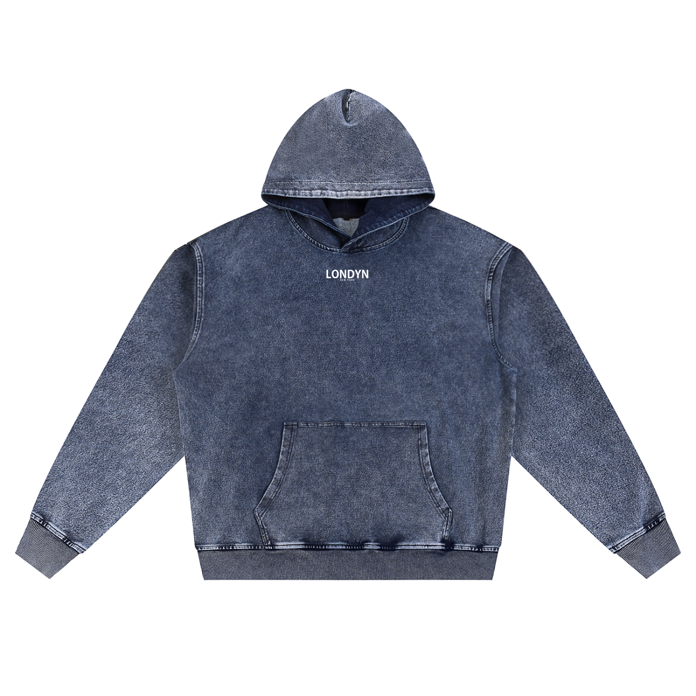 LNY Stone Cold Snow Washed Oversized Hoodie