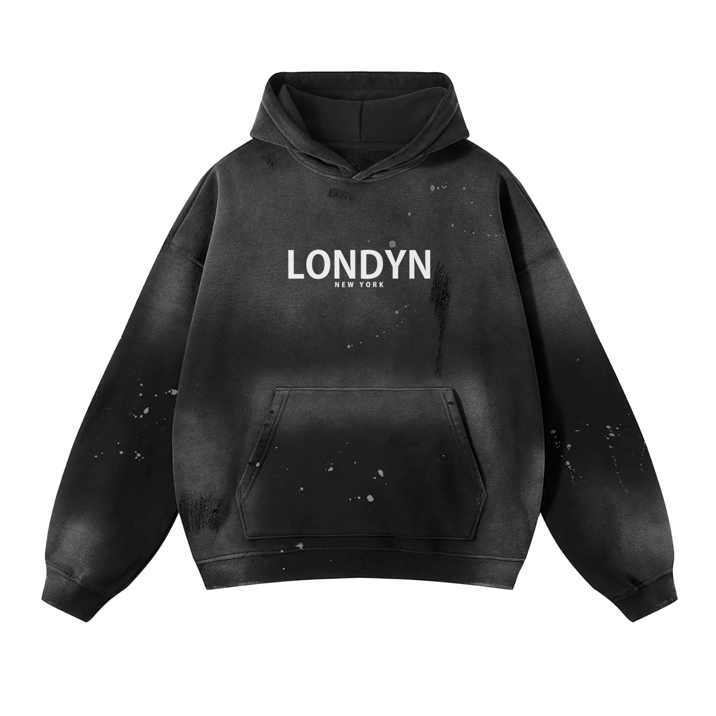 LNY  OFFGUARD Vintage Washed Frayed Fleece Hoodie