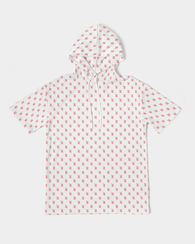 LNY Red Monogram Premium Short Sleeve Hoodie