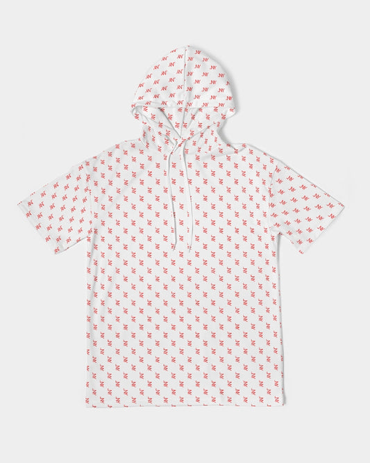 LNY Red Monogram Premium Short Sleeve Hoodie