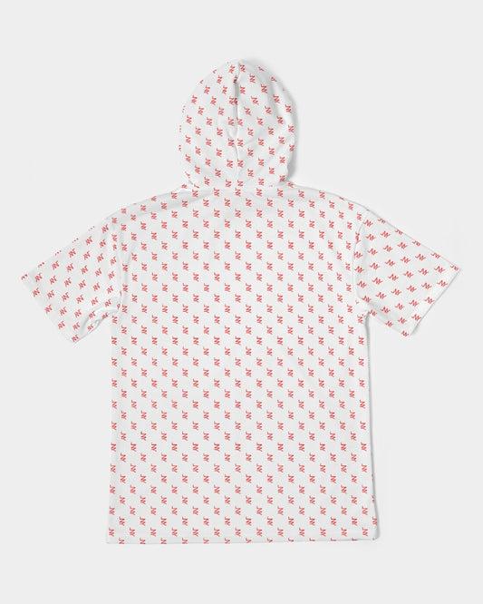 LNY Red Monogram Premium Short Sleeve Hoodie