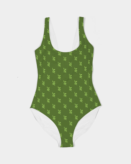 LNY (Go Green Monogram) One-Piece Swimsuit